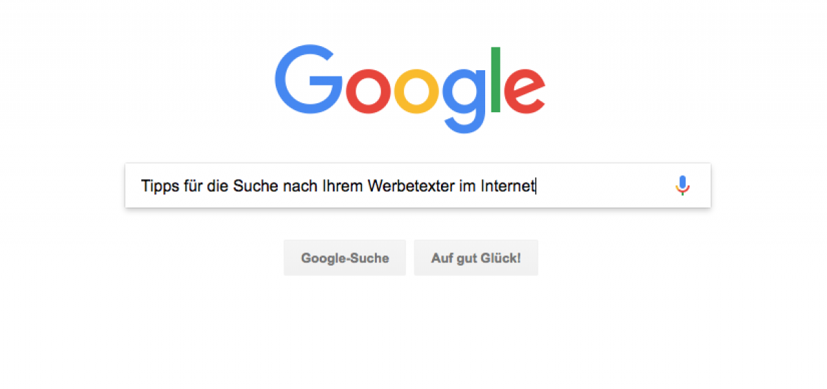 Google Suchseite